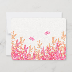 Corail et rose FleurPapillon Mariage RSVP