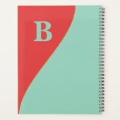 Corail et Turquoise du Sud-Ouest avec Monogramme (Dos)