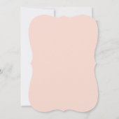 Corail Faire-part de mariage Lettré À La Main Chic (Dos)