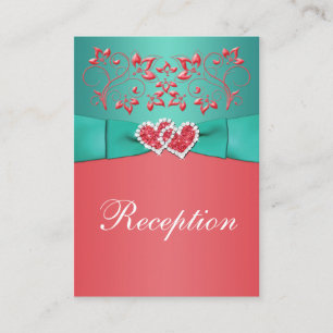 Corail, Floral Turquoise, Cartes Carrosserie