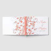 Corail, Gris Blanc Floral Mariage Livre d'or (Complet)