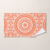 Corail Mandala Motif Géométrique (Serviette à main)