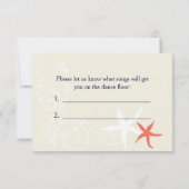 Corail Marine Blanc Réponse de Mariage Nautical (Dos)