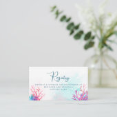 Corail moderne, Carte d'enregistrement de mariage (Debout devant)