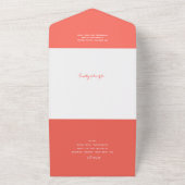Corail moderne Mitzvah TOUT EN UNE INVITATION (Dehors)