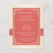 Corail monogramme, Carte de fermeture florale de c (Dos)