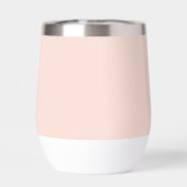Corail Peachy - monogramme de flux de couleur (Arrière)