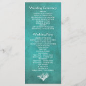 Corail récif turquoise papier de plage programme d (Dos)