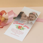 Corail Red Spring Bouquet Baptême Merci Photo