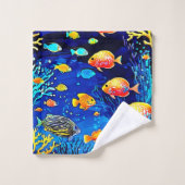 Corail Reef Fish Art (Gant de toilette)