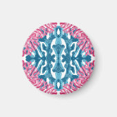 Corail Rococo rose et aqua Option 2 Magnet (Devant)