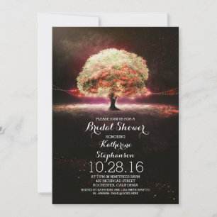 corail rose phare arbre nuptiale douche invitation