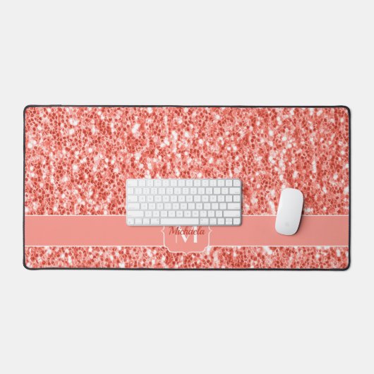 Corail rose rose brillant parties scintillant scin (Clavier et souris)