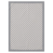 Corail tendre et gris nappe à repas contrôlée (Devant)