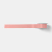Corail tendre - Ruban en satin rose (Devant)