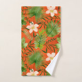 Corail tropical hawaïen de jardin de Nalani (Serviette à main)