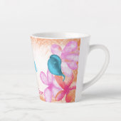 Corail tropical, Mug de café personnalisé rose (Droite)