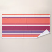 Corail vivant, rouge et violet (Serviette de bain)