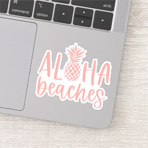 Coral   Aloha stranden tropische zomer ananas Sticker