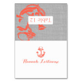 Coral Anchor Seating Kaart (Voorkant)