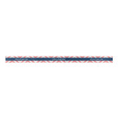 Coral and Navy Blue Chevrons Lint (Voorkant)