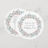 Coral Aqua Gray  Now Renewal Uitnodiging (Voorkant / Achterkant)