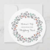 Coral Aqua Gray  Now Renewal Uitnodiging (Voorkant)