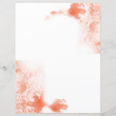 Coral Aquarelle papier à papier ordinaire (Devant)