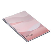 Coral beige rose nom Carnet photo Spiral (Côté Droit)