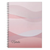 Coral beige rose nom Carnet photo Spiral (Devant)