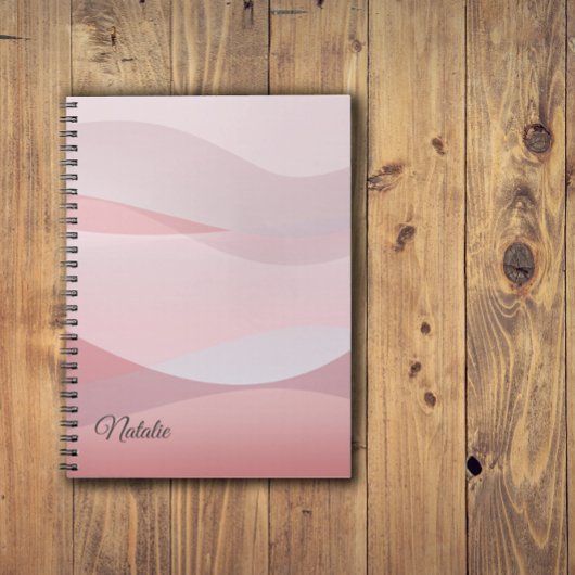 Coral beige rose nom Carnet photo Spiral