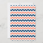 Coral Blue Nautical Custom Baby Shower Invitations (Devant)