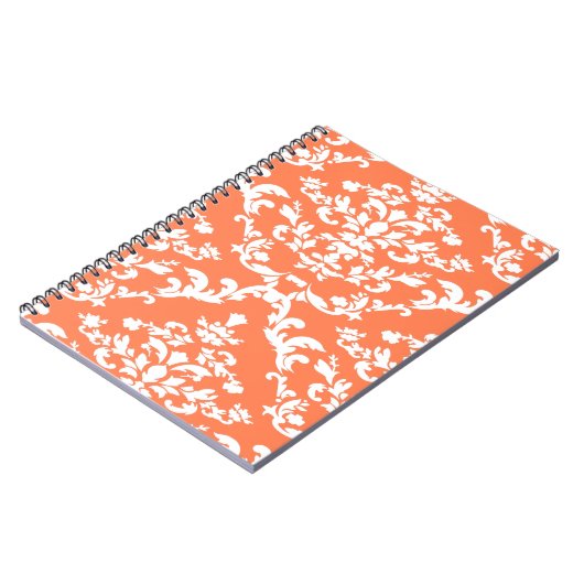 Coral Bold Mod Damask Notitieboek (Linkerzijde)