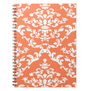 Coral Bold Mod Damask Notitieboek