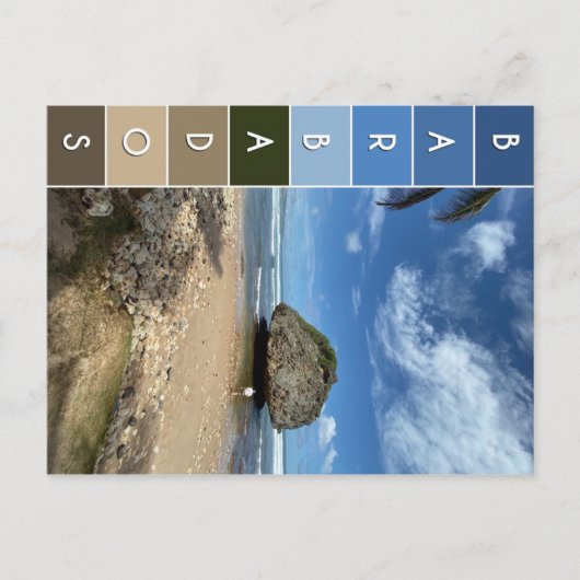 Coral Boulder - Bathsheba, Barbados Briefkaart (Voorkant)