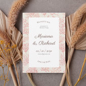 Coral Branch Save the Date Invitation
