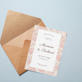 Coral Branch Save the Date Invitation