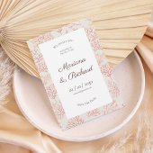 Coral Branch Save the Date Invitation