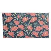 Coral Breeze Floral Kussensloop (Achterkant-Rechts)