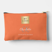 Coral Business logo naam monogram Etui (Achterkant)