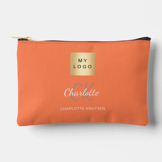 Coral Business logo naam monogram Etui (Voorkant)