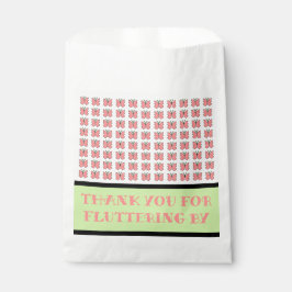 Coral Butterfly Verjaardagsfeest Bedankzakje