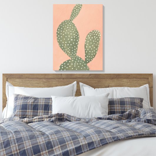 Coral Cacti Canvas Afdruk (Insitu (Slaapkamer))