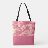 Coral Camouflage | Gepersonaliseerd Tote Bag (Achterkant)