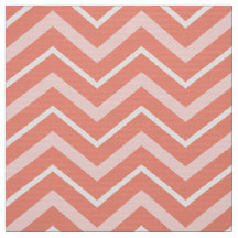 Coral Chevron Bekledingsstof