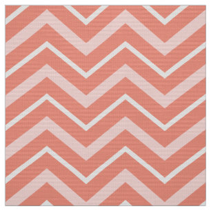 Coral Chevron Bekledingsstof Stof