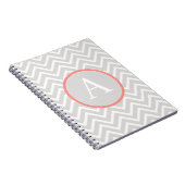 Coral Chevron Monogram Carnet (Côté Droit)