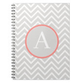 Coral Chevron Monogram Carnet (Devant)