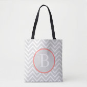 Coral Chevron Monogram Sac fourre-tout (Devant)