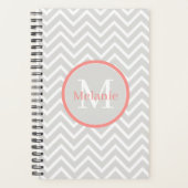 Coral Chevron Monogramme (Devant)